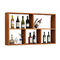 Ξύλινη προθήκη επίδειξης καταστημάτων αντι ρωγμών/τοποθετημένος τοίχος σταύλος ραφιών κρασιού προμηθευτής